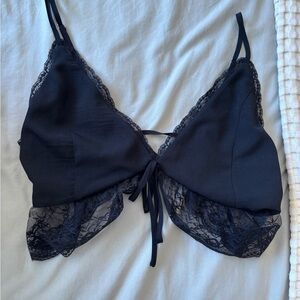 tiger mist open back tie top